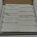 Vamos Tile Peel and Stick Backsplash Seamless Tile,10 Sheets Stick on Backsplash for Kitchen & Bathroom, Calacatta Gold+Matt Pure White Marble Look PVC+ Light Gold Self Adhesive Backsplash Tile