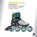 Rollerblade Macroblade 80 Women's Adult Fitness Inline Skate, Performance Inline Skates, US 7/7.5