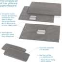 Prevue Pet Products Ferret Cage Plush Fitted Grille and Platform Cover Set, Gray, 30.0" L x 20.0" W x 0.5" Th