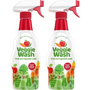 Veggie Wash Fruit & Vegetable Wash, Produce Wash and Cleaner, 16Fluid Ounce, Pack of 2