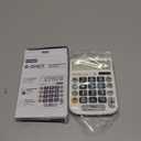 CATIGA Desktop Calculator 8 Digit with Solar Power and Easy to Read LCD Display, Big Buttons, for Home, Office, School, Class and Business, 4 Function Small Basic Calculators for Desk, CD-8185 (White)