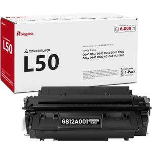 L50 Toner Cartridge 6812A001 Replacement for Canon L50 Black Toner Cartridge for ImageClass D860 D861 D880 PC1060 PC1080F D660 D661 D680 D760 D761 D780 Printer (1-Pack)