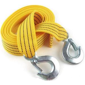 WANLIAN Heavy Duty Tow Strap with Safety Hooks, Double-Layer Trailer Rope | 2 x 13 11000 LB Capacity Trailer Belt, for Vehicle Recovery, Hauling, Stump Removal Much More,Tow Rope Yellow Shackle