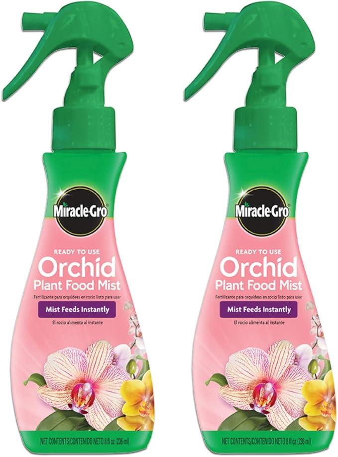 Miracle-Gro Ready to Use Orchid Plant Food Mist, Feeds All Types of Indoor Orchid Plants, 8 oz (2 pack)