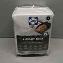 Sealy Spot and Stain Protection and Release Waterproof Fitted Mattress Protector King Size Comfort Soft Knit Top Sidewalls Stretch Fits Mattresses 15 Deep Machine Washable Mattress Cover (White)