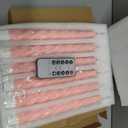 Pink Flameless Taper Candles with Remote, Spiral Candles Battery Operated, Flickering LED Wax Candlesticks Set of 6