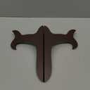 uxcell 8" Easel Plate Holder, Wooden Folding Display Stand Brown for Decorative Picture Frame