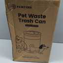 PAWZIDEA Dog Poop Trash Can Outside Odor Control, 3.1Gallon Pet Waste Trash Can Outdoor Waterproof, Dog Poop Container Bin Outdoor Garbage Can with Lid, 7.8in Activated Carbon Filter Pet Waste Station