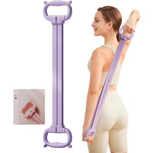 Silicone 4 Tube Resistance Bands with Handles, Single Resistance Bands, Exercise Bands with Comfortable Handles, Resistance Training, Physical Therapy, Home Workouts, Fitness, Pilates