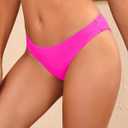 Tempt Me Women Low Rise Bikini Bottoms - Moderate Coverage Bathing Suit Bottoms Low Waisted Swimsuit Bottoms Brief 2025 (Pink, M)