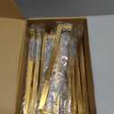 goldenwarm Brushed Brass Cabinet Pulls Gold Kitchen Hardware - LSJ12GD204 Stainless Steel Cabinet Pulls Dresser Drawer Handles 8in(204mm) Hole Centers, 15 Pack