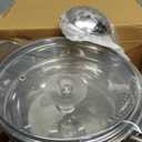 Shabu hot pot Stainless Steel Chafing Dishes hotpot single Mini cooking pot Cookware Non-Magnetic Burner with 2 spoons