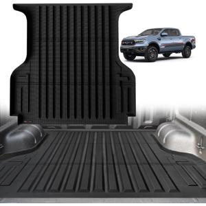 TripleAliners Truck Mat Compatible with 2019-2023 Ford Ranger 5FT Accessories, Truck Bed Mat Heavy Duty Custom Fit All Weather Protection TPE Pickup Liner