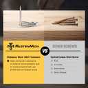 #10x2-1/2 Stainless Steel Deck Screws, 304 Grade, 1200 PCS, T25 Star Drive Bit, Ideal for Outdoor Wood Projects, Fences, Benches, Picnic Tables, and Decks, Bulk Box