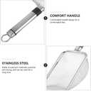 Abaodam Stainless Steel Litter Scoop, Metal Cat Litter Scooper Sifter with Fine Mesh, Deep Shovel for Easy Sifting Cleaning, Pooper Scooper for Pets