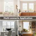 SEEYE Cordless Zebra Blinds for Window, French Door Blinds Free-Stop Roller Window Shades with Valance 36" W x 90" H, Light Filtering Window Treatment Sheer Blinds & Shades Easy to Install, White