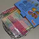 Klever Kits 4PCS Window Art Suncatcher Kits, Fun Gem Painting Kits, Diamond Art and Crafts for Boys Girls, Great Crafts Gift for Kids Birthdays Christmas Ages 6+