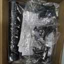 3 Pieces Self Closing Door Hinges 4 inch Matte Black Auto Close Hinge Adjustable 4 x 4 Inch Spring Hinges 5/8" Radius Corner Commercial Door Closer Hinge