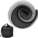 Travel Neck Pillow Memory Foam Airplane Travel PillowComfortable Head Cushion SupportStowable U-Shaped Pillow (Gray)