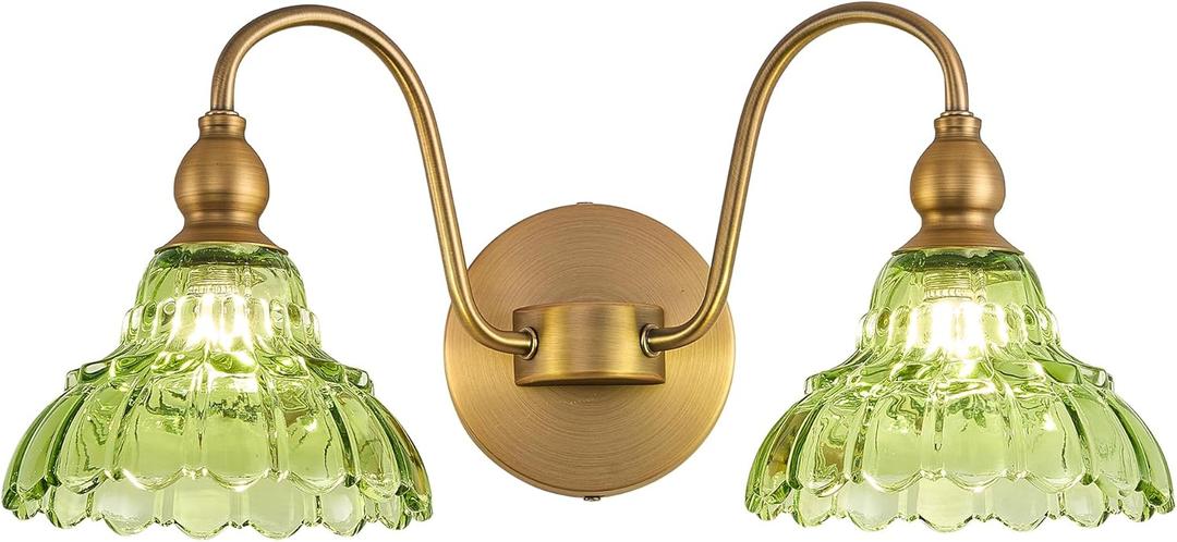 Vintage 2 Light Bathroom Vanity Light Bedroom Green Wall Sconces Vanity Lighting Fixtures Hallway Wall Light Fixtures Bathroom Lighting fixtures Over Mirror