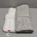 Dog Crate Mat(24" X 18"), Small Dog Bed for Crate, Soft Plush Bed Pad Machine Washable, Sleeping Mat with Anti Slip Bottom (White)