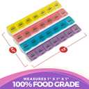 Monthly Pill Organizer - 28 Day Monthly Pill Planner to Separate Pills & Vitamins Week to Week, Travel Medication Reminder Daily Monday to Sunday Compartments