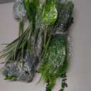 HO2NLE 16 Bundles Artificial Greenery Stems for Outdoors Faux Plants UV Resistant Fake Leaves Bushes with Hanging Plants for Outside Porch Window Box Home Garden Decor (13.8")