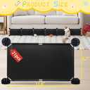 Under Couch Blockers for Pets, 6.7" Height-248 Length in Total Couch Blockers, Keep Dogs Off Couch Sofa, Durable Detachable Under Couch Toy Blocker with Strong Tape, Black