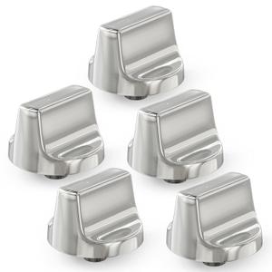 5PCS W11366438 Gas Stove Knob Replacement Compatible with Whirlpool Stove Oven WCG55US0HS00 WCG55US6HS00 WCG77US0HS00, Replaces AP6888134 W11084623 4929319 PS12723935