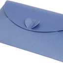 2 x 20 Pcs Gift Card Envelopes with Heart Shaped Clasp, Cute Medium Envelopes (6.1 x 4.1 inch) Perfect for Gift Cards, Love Letters, Wedding Greeting Party, Parties and Favors, Dark Blue