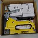 Upholstery Staple Gun Heavy Duty, YEAHOME 4-in-1 Stapler Gun with 4000 Staples, Manual Brad Nailer Power Adjustment Stapler Gun for Wood, Crafts, Carpentry, Decoration DIY