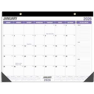 Large Desk Calendar 2026, Runs from January 2026 to December 2026, 22" x 17" Desk Calendars with to-do List, 15 Months Calendar 2026, Extra Large Desk Calendar for Home or Office