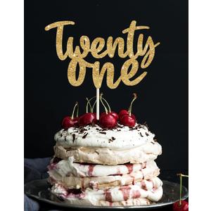 3 x Happy 21st Birthday Cake Topper twenty one Birthday Cake Toppers, 21st Cake Topper for Men,21 Cake Topper For Women, 21st birthday decorations,21st anniversary Cake Topper
