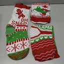 3 x JOYIN 18 Christmas Stockings 3 Packs, Large Size Rustic Cable Knit Xmas Stocking in Red & Green, for Family Holiday Season Decorations