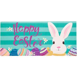 Evergreen Sassafras Easter Bunny Switch Mat Inserts, Interchangeable Front Door Mat Outdoor Entrance, Indoor Door Mats for Entryway, 22 x 10 Inches Sassafras Doormat Inserts