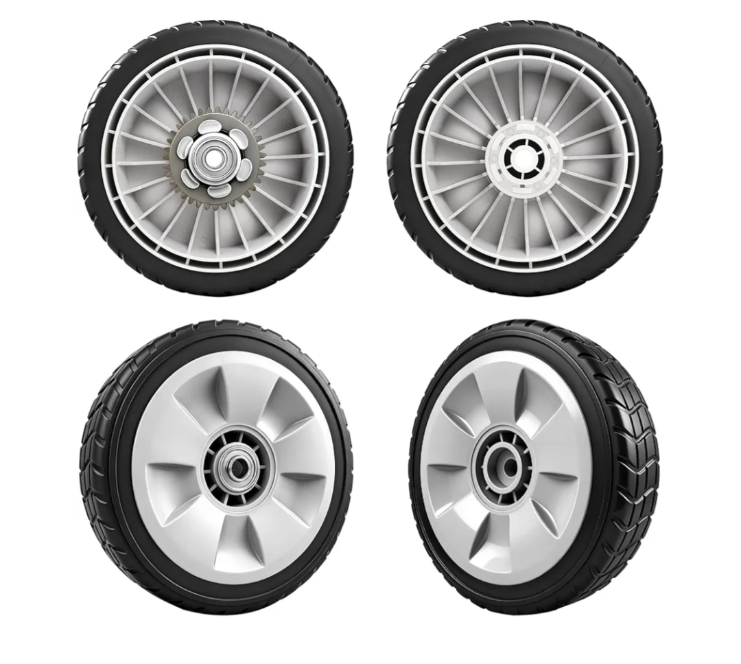 4 Pack Lawn Mower Wheels, HRR216K9VKAA Wheels, Fit for Honda HRR216 HR215 HRT216 HRB215 HRR2168vka etc 21 Inch Lawn Mower,2 Rear Wheels 42710VE2M02ZE, 2 Front Wheels 44710VL0L02ZB,5 Years