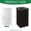 Nosiny 5 Pcs 50 Gallon Disposable and Reusable Corrugated Cardboard Trash Cans for Events, Recycling Bins Bulk with Trash Bags, Cardboard Garbage Boxes for Parties, 18" x 18" x 36" (Black)