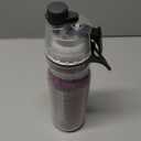 O2COOL Mist 'N Sip Misting Water Bottle No Leak Pull Top Spout Sports Water Bottle 20 oz (Football)