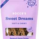 Bocce's Bakery Dailies Sweet Dreams Dog Treats for Bedtime Support, Wheat-Free Dog Treats, Made with Real Ingredients, Baked in The USA, All-Natural Soft & Chewy, Banana & Honey, 6 oz BB Date Feb. 15, 2026 and INABA Churu Cat Treats, Grain-Free, Lickable, Squeezable Creamy Purée Cat Treat/Topper with Vitamin E & Taurine, 0.5 Ounces Each Tube, 20 Tubes BB Date 07/25/2025