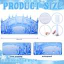 Geelin 5 ft Snowy Bridge Stand-up Cardboard Cutout Life Size Frozen Party Decorations Winter Wonderland Prom Party Decor Backdrop Photo Prop Stand up Snowy Christmas Standup Cutout