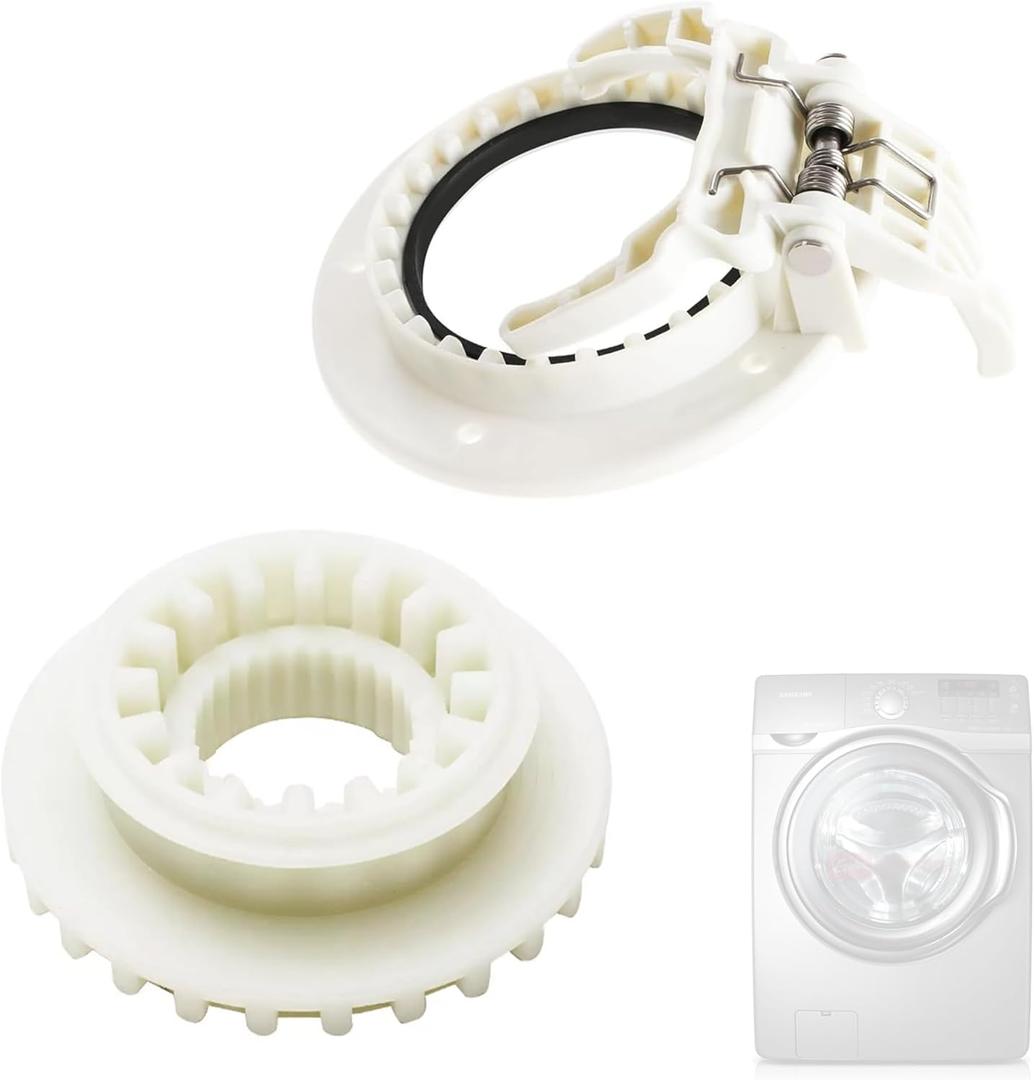 Washer Clutch Gear Coupling Replace dc97-18439a 1pcs Clutch Gear and 1pcs Clutch Gear Part clutch gear and Washer Clutch Gear Part Fit For samsung washer clutch WA54M8750AV/A4 WA54M8750AW/A4