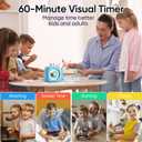 Rainbow Visual Timer for Kids, 60 Minute Silent Countdown Clock with Color Disk, Time Management Tool for ADHD, Classroom, Kitchen, Office, Study, Pomodoro