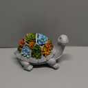 Nacome Garden Outdoor Statues Turtle with Succulent and 7 LED Lights - Lawn Decor Tortoise Statue for Patio, Balcony, Yard Ornament - Unique Housewarming Gifts
