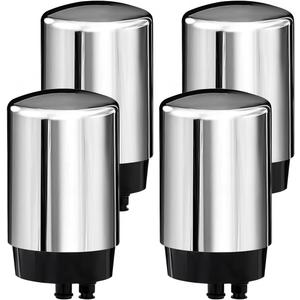 4 Pack Faucets Filters Cartridge(FR-200,FF-100)Replacement for Brita Faucet Filter,Water Filter Compatible with Brita Faucet Filtration Systems- Chrome