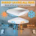 SIKADEER RV Vent Insulator 22"x14"x3", Universal Skylight Cover with Reflective Surface, Shade for Energy Savings, Sunroof Fits 14x22 Inch V2 Camper Vents