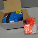 Inflatable Dinosaur Costume for Kids Light Up T-Rex Funny Blow Up Halloween Party Cosplay Dress Up Outfit Boys Girls,Blue