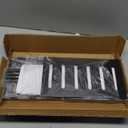 Towel Racks for Bathroom, 3 Tier Metal Towel Holder, with Shelf & 6 Hooks, 29 inch Wall Mounted Towel Storage, 6 Large Bath Towels Capacity,Small Bathroom Towel Rack for Rolled Towels, Black