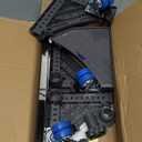 Adjustable Mini Fridge Stand with 4 Heavy-Duty Legs & 4 Locking Swivel Wheels - 16-27 Inch Universal Base for Refrigerators, Washing Machines & Dryers