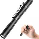 WUBEN PL01 Pen Light, 650 Lumens Pocket EDC Flashlight Rechargeable, Bright LED Pen Flashlight, IP68 Handheld Flash Lights, Compatible 2 AAA Battery for Home, Outdoor, Emergencies, Inspection (Black)