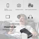 CheerTok Air - TikTok Scrolling Remote Control, Page Turner for Ebook Kindle, Bluetooth Wireless Camera Video Recording Remote for iPhone, iPad, Android, Cell Phones, Smartphones and Tablets,  White, Single Button